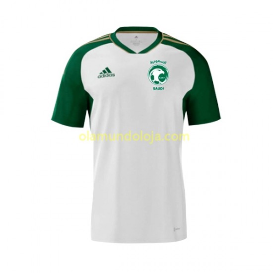 Camisola Arábia Saudita Homem Equipamento Segundo 2023 Manga Curta